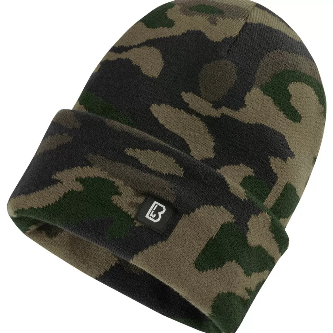 Highlander Headwear>Brandit Watch Cap Rack Woodland