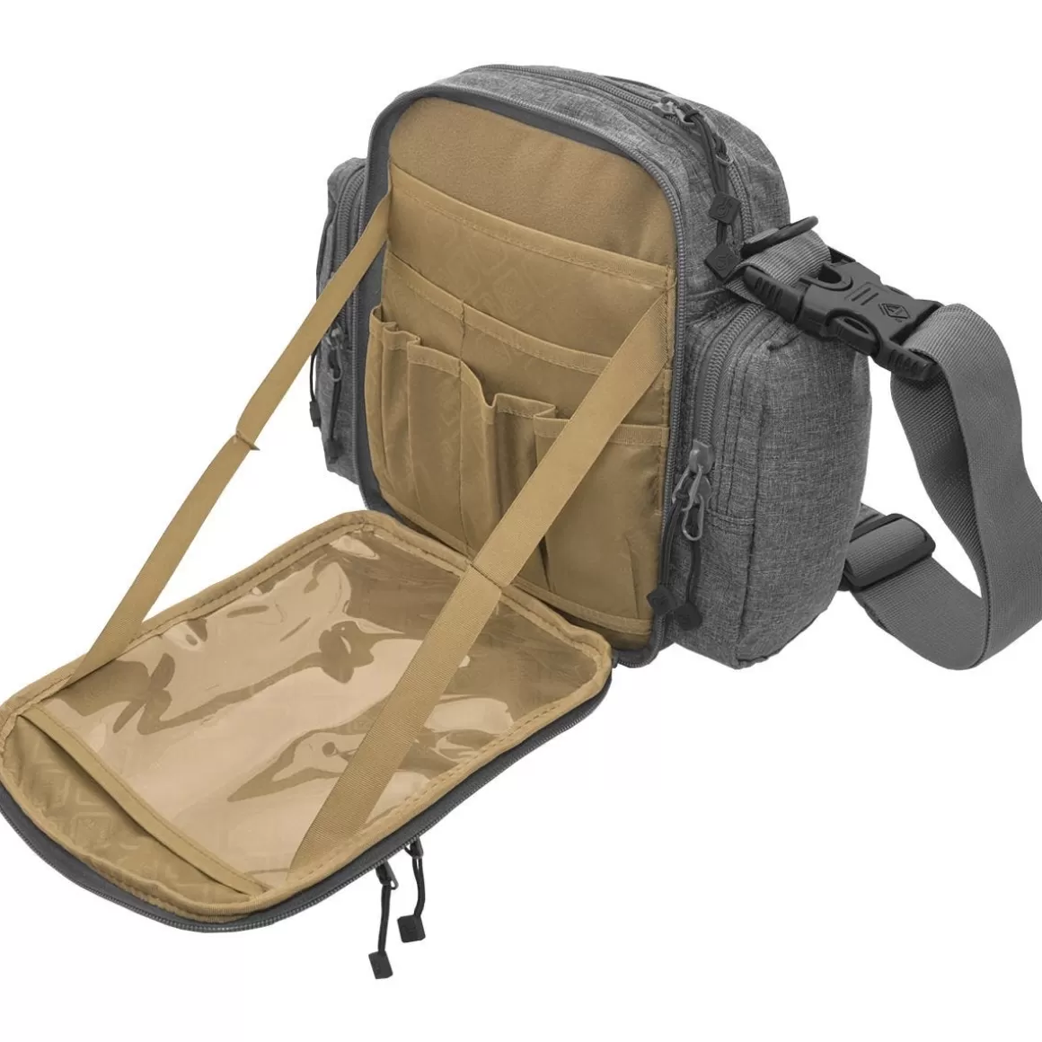Civilian Shoulder Bags> Lab Grayman Tonto Concealed Carry Mini-Messenger Shoulder Bag Grey