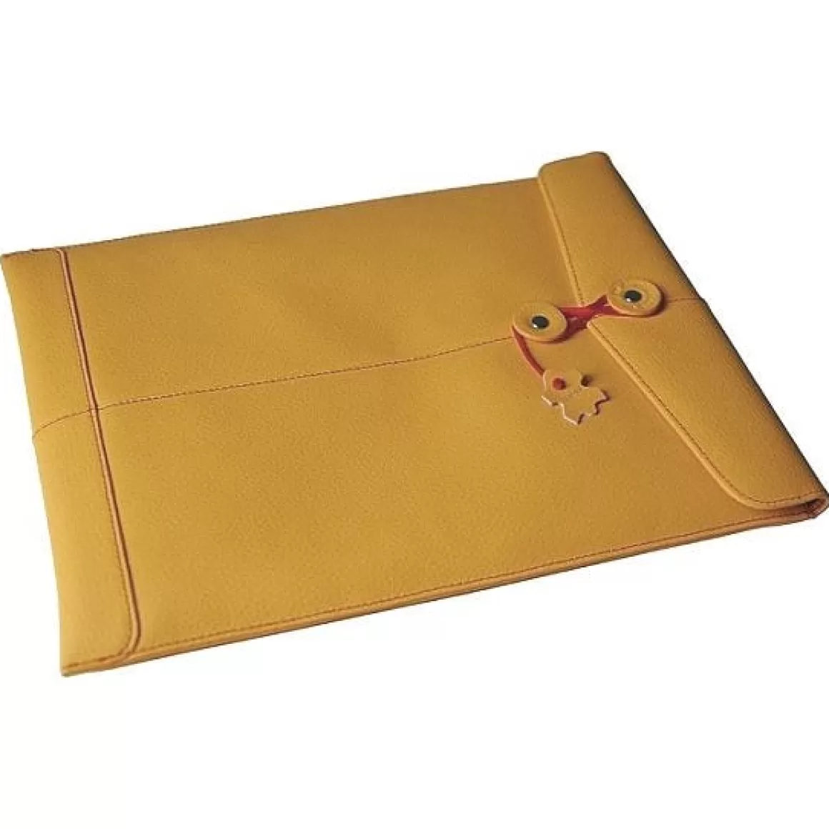 Civilian Tool/Utility Bags> Pro Manila-15 Leather Laptop Sleeve For Macbook Pro 15" Mango