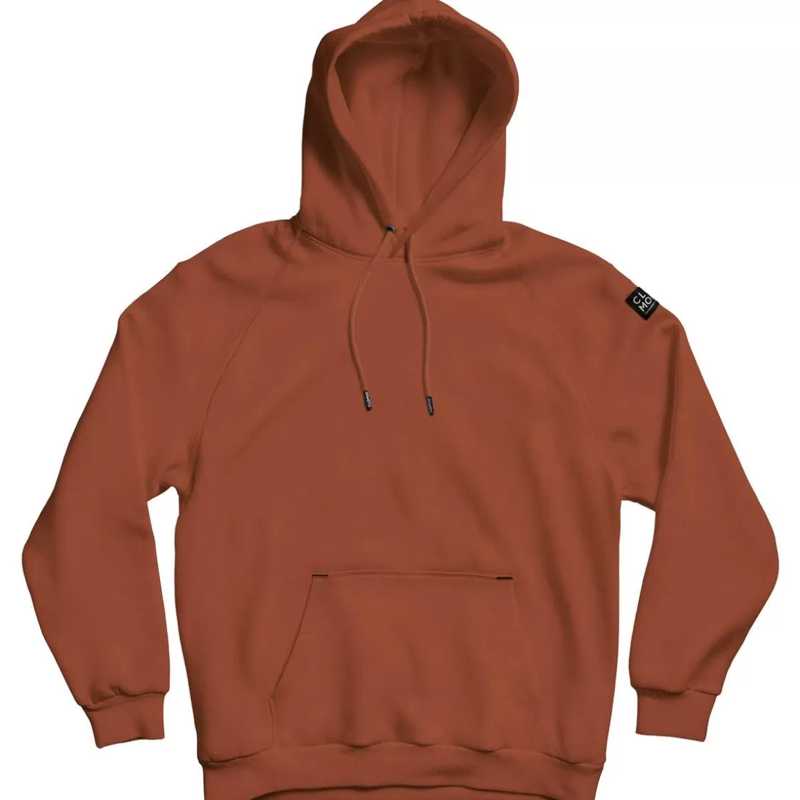 CLOMOD Sweatshirts> Hoodie "Blank" Maroon Red