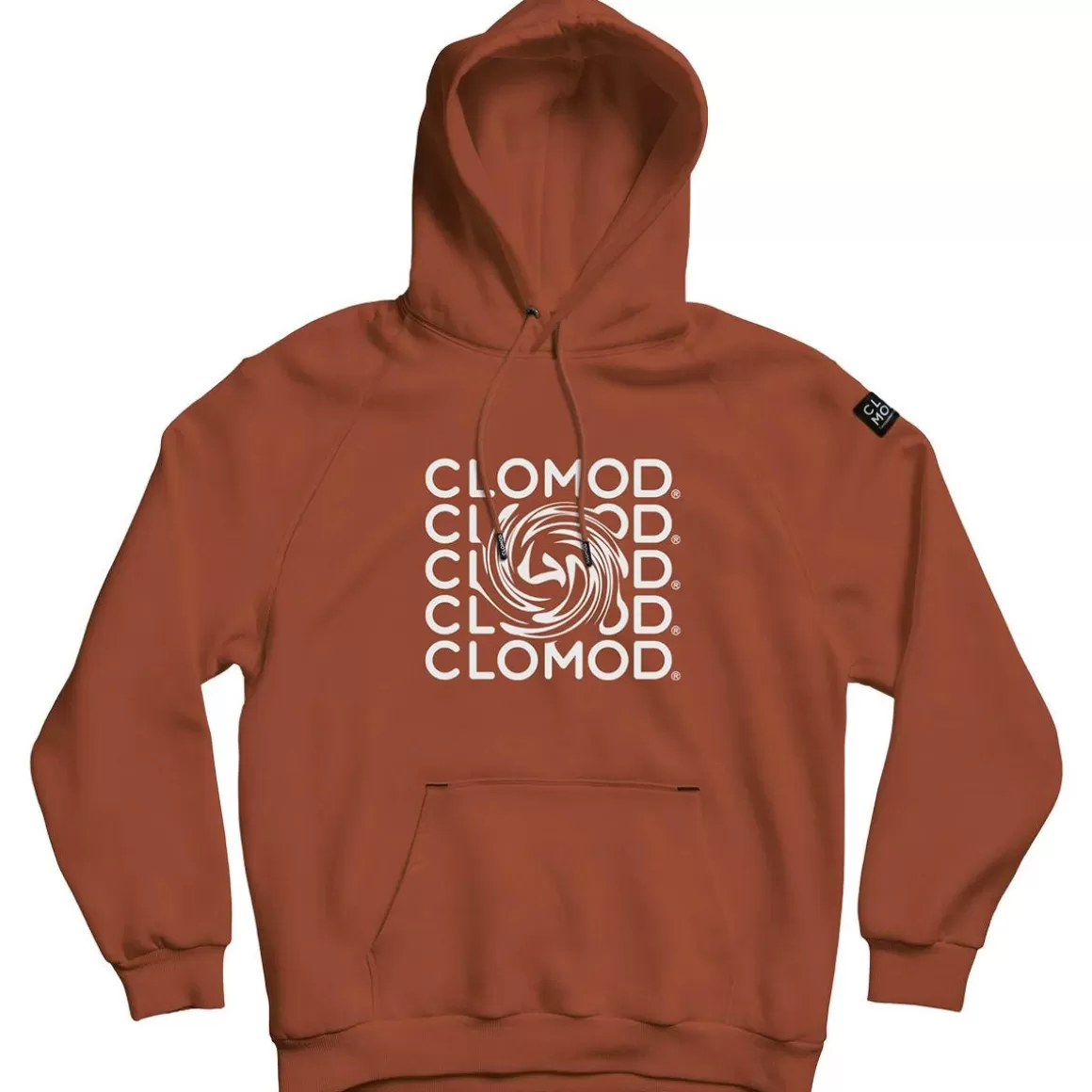 Flyye Industries Sweatshirts>Clomod Hoodie "Twirl" Maroon Red