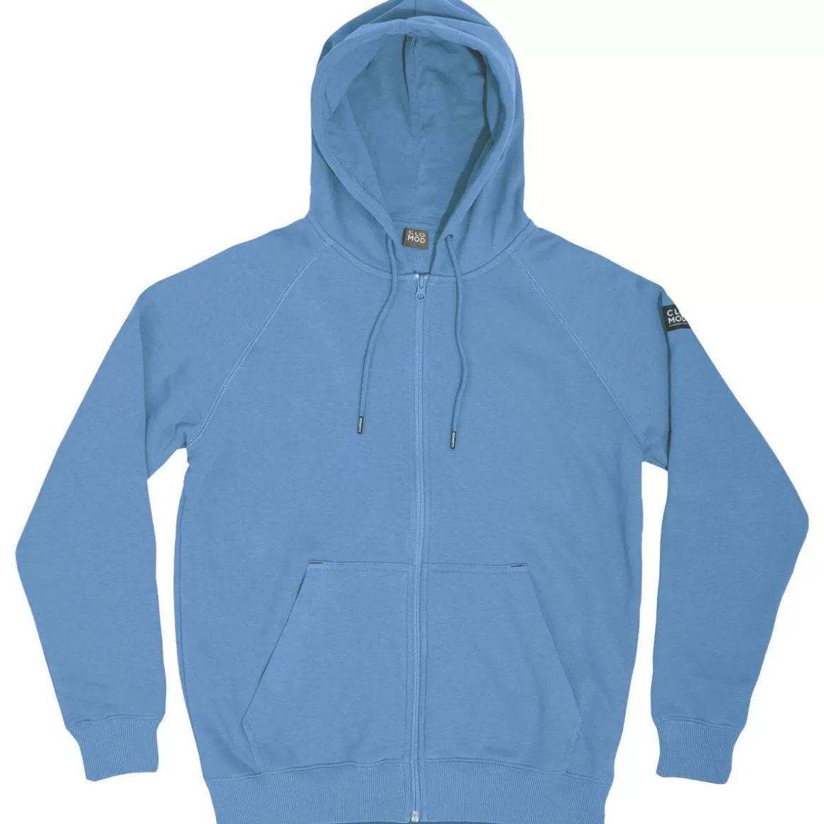 Highlander Forces Sweatshirts>Clomod Hoodie Zip Sweater "Blank" Dawn Blue