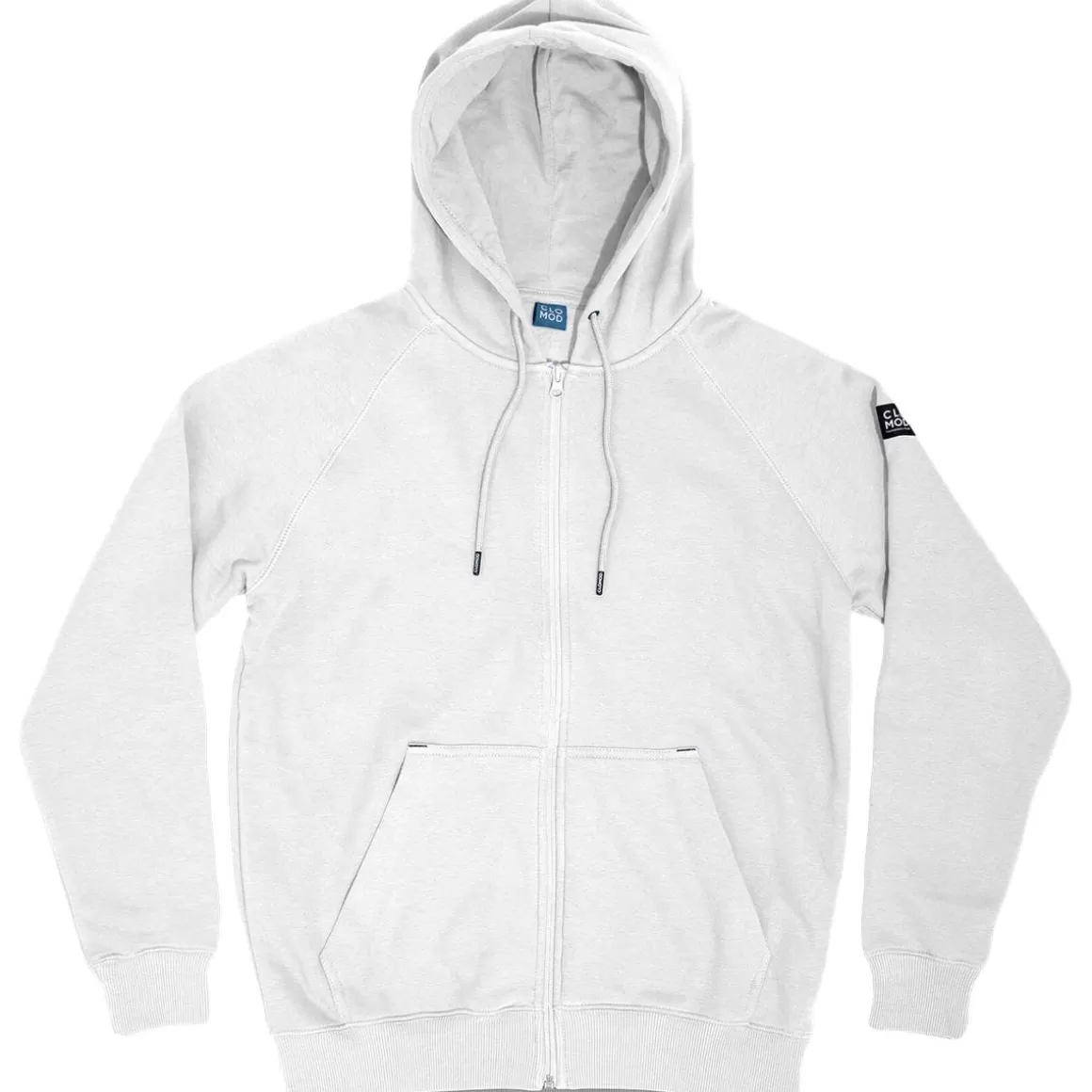 Viper Sweatshirts>Clomod Hoodie Zip Sweater "Blank" White