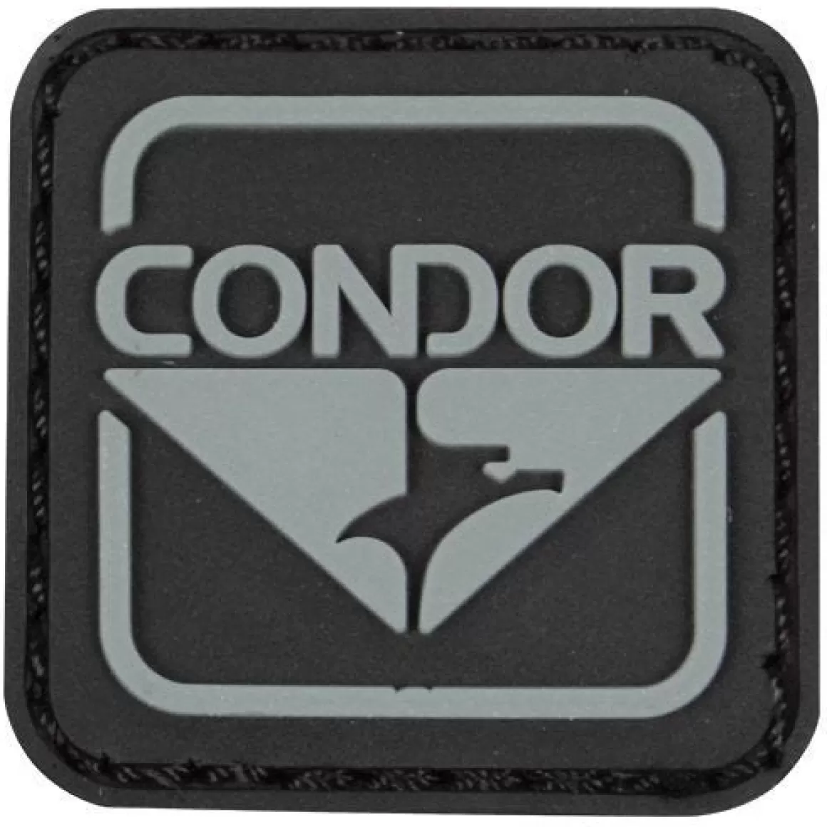 Condor Badges & Patches> Emblem Pvc Patch Black/Grey