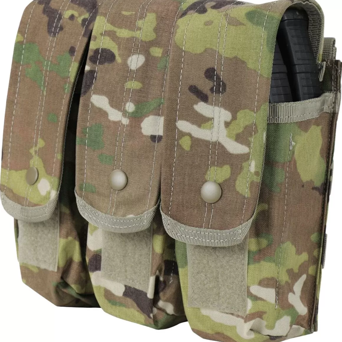 Condor Magazine Pouches> Triple Ak Kangaroo Mag Pouch Multicam