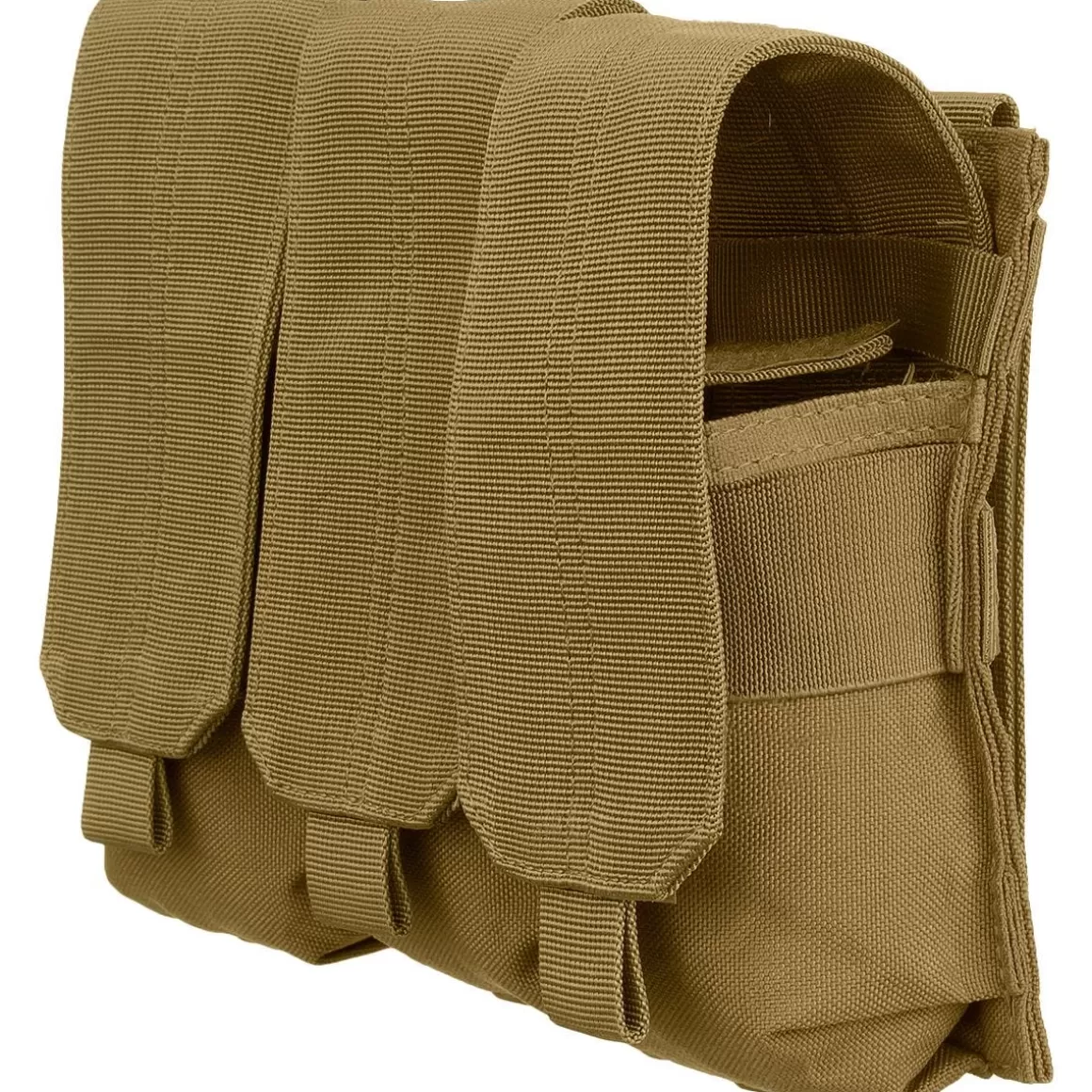 Condor Magazine Pouches> Triple M4/M16 Magazine Pouch Molle Coyote Brown