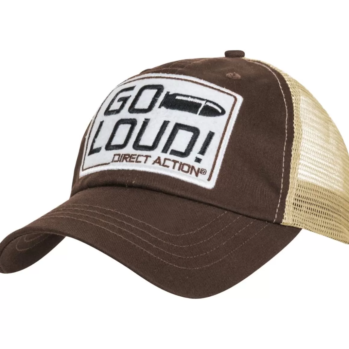 Direct Action Headwear> Go Loud! Feed Cap Brown