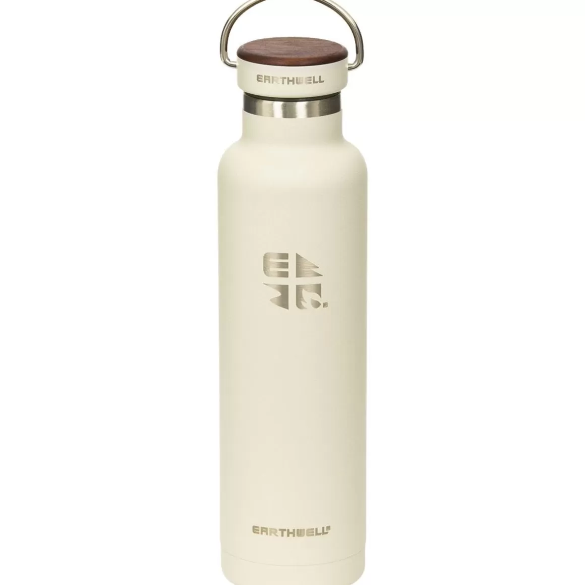 Earthwell Water & Hydration> Woodie Vacuum Bottle 650Ml Walnut / Baja Sand