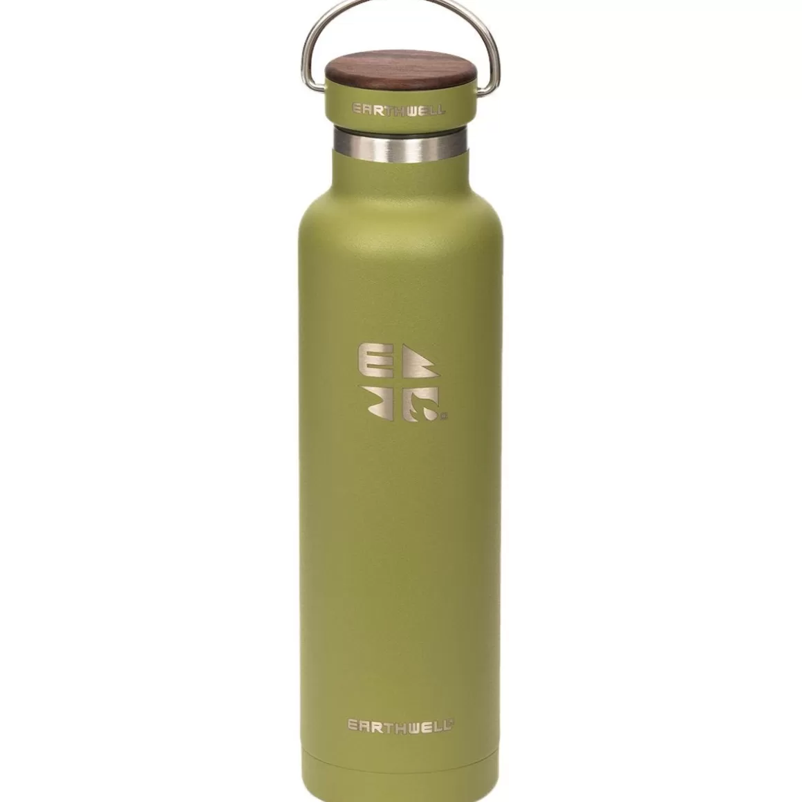 Earthwell Water & Hydration> Woodie Vacuum Bottle 650Ml Walnut / Sequoia Pine