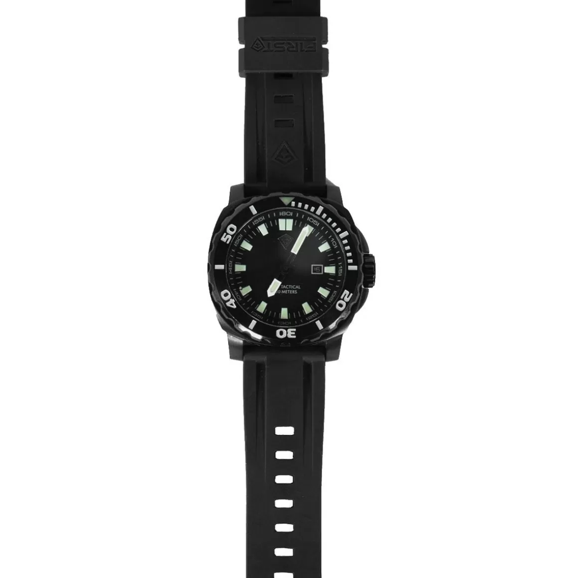 First Tactical Watches> Fathom Stainless Steel Dive Watch Black