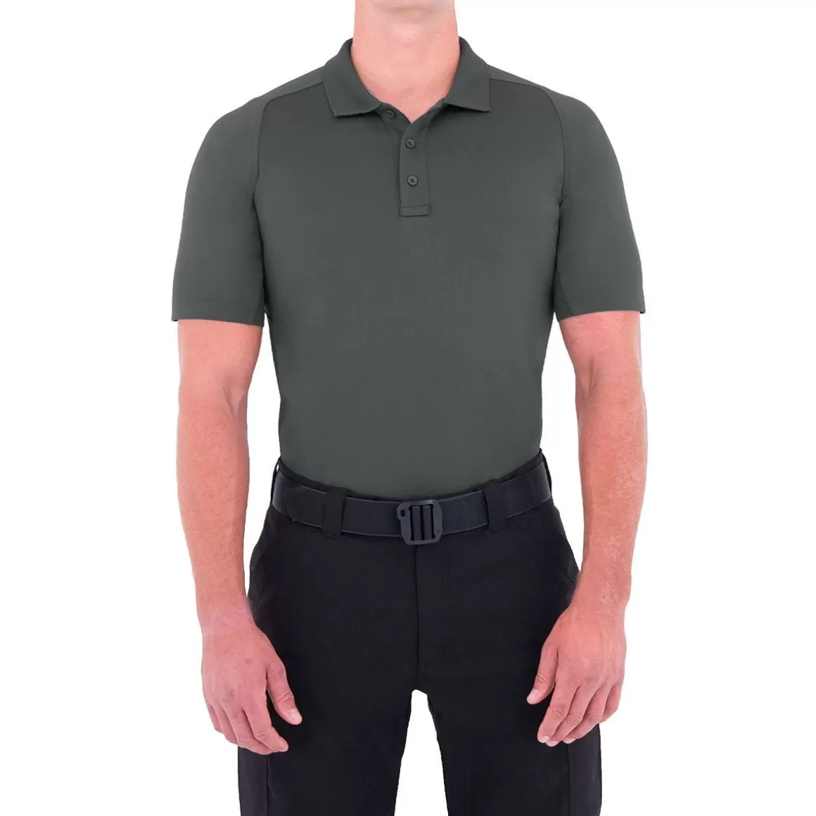 First Tactical T-Shirts & Vests> Men's Performance Short Sleeve Polo Asphalt
