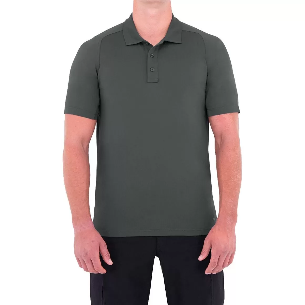 First Tactical T-Shirts & Vests> Men's Performance Short Sleeve Polo Asphalt