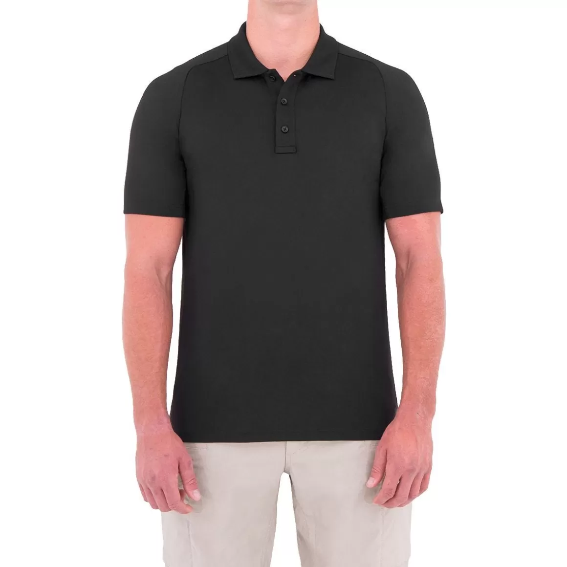 First Tactical T-Shirts & Vests> Men's Performance Short Sleeve Polo Black