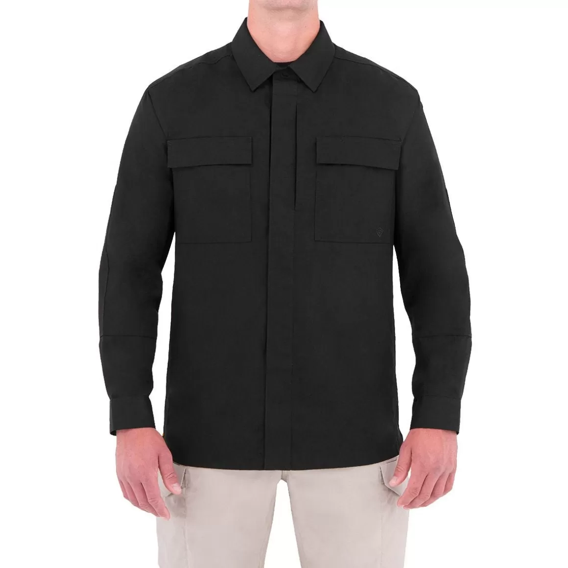 Flyye Industries Shirts>First Tactical Men's Specialist Long Sleeve Bdu Shirt Black