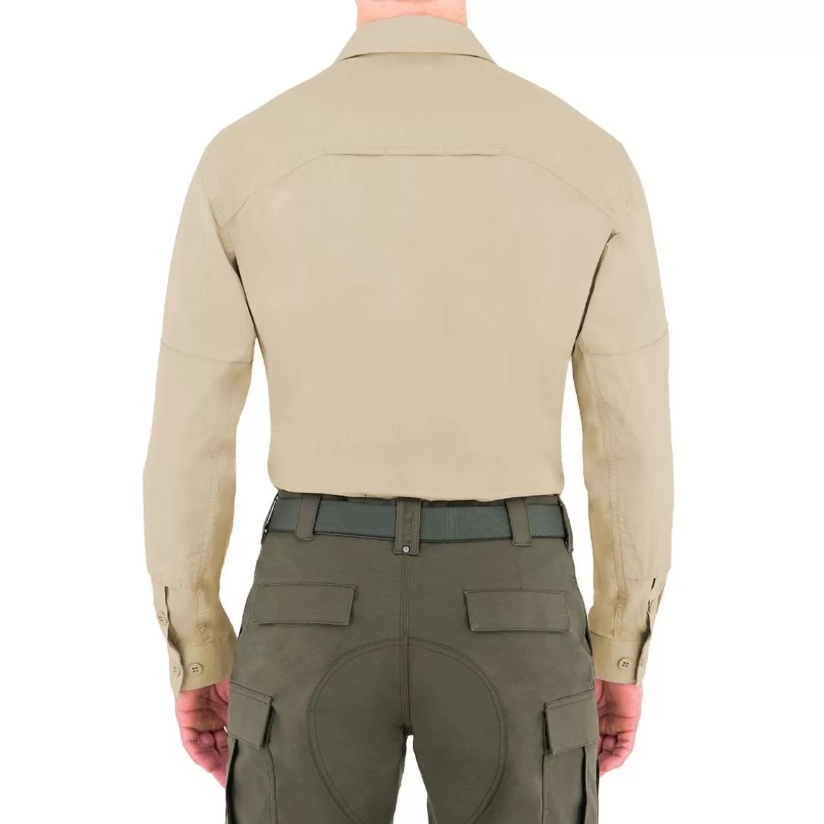 First Tactical Shirts> Men's Tactix Long Sleeve Bdu Shirt Khaki