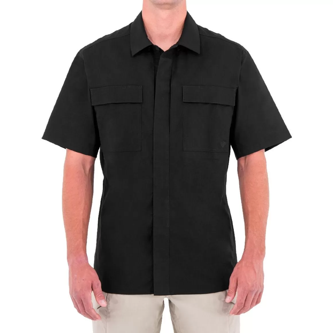 Flyye Industries Shirts>First Tactical Men's Tactix Short Sleeve Bdu Shirt Black