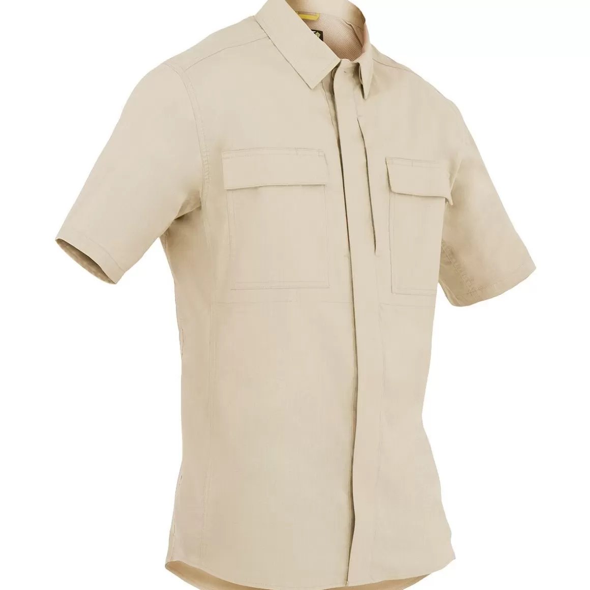 Brandit Shirts>First Tactical Men's Tactix Short Sleeve Bdu Shirt Khaki