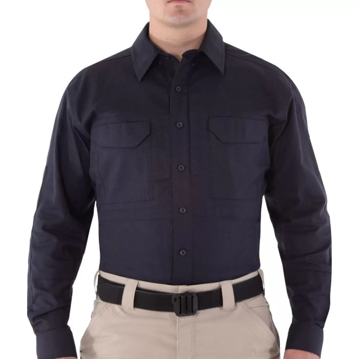 Condor Shirts>First Tactical Men's V2 Long Sleeve Tactical Shirt Midnight Navy