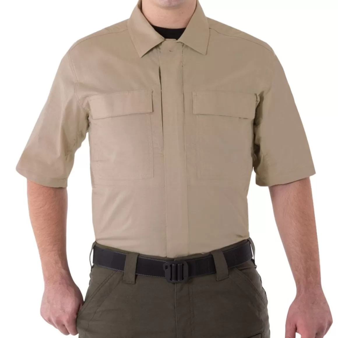 Condor Shirts>First Tactical Men's V2 Short Sleeve Bdu Shirt Khaki