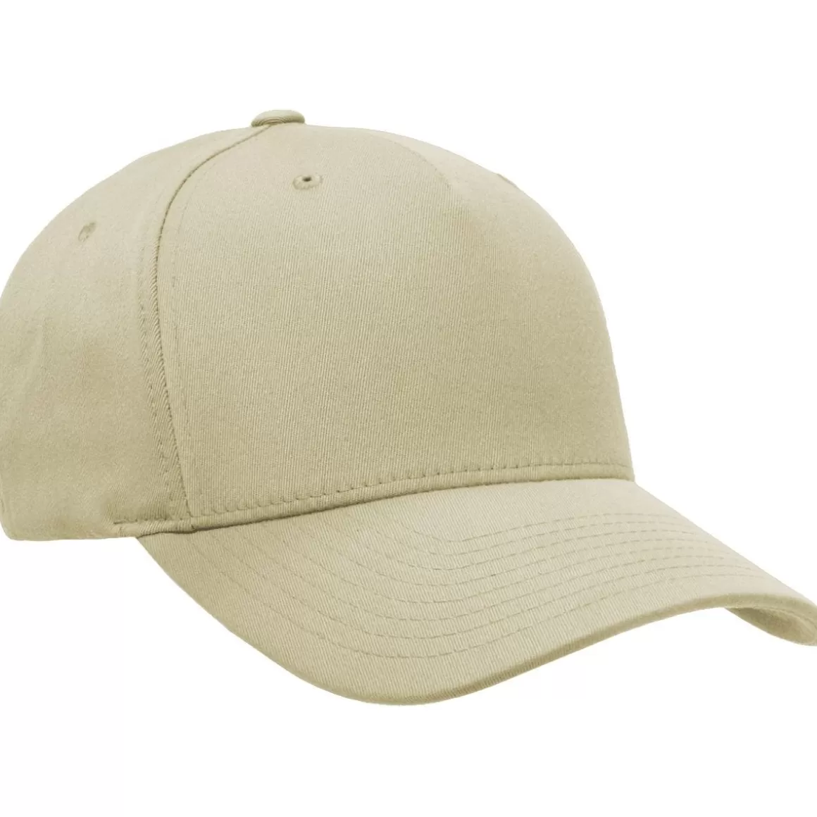 Civilian Headwear>Flexfit 5 Panel Cap Khaki