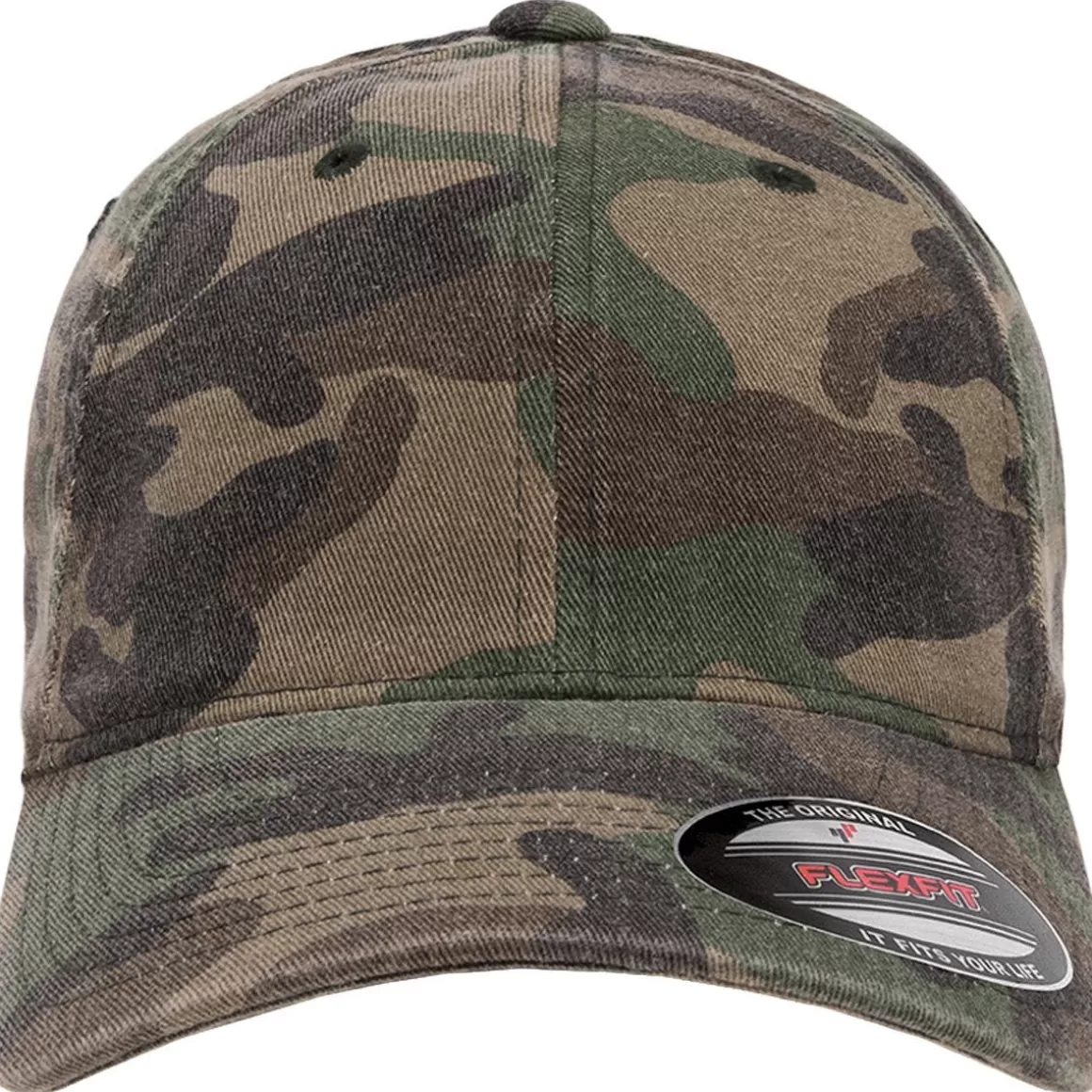 Flyye Industries Headwear>Flexfit Garment Washed Camo Woodland