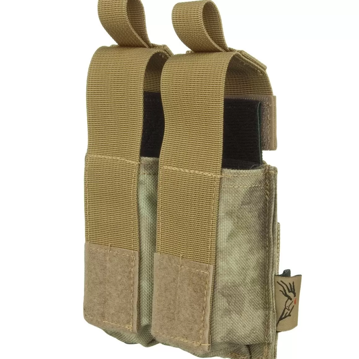 Flyye Industries Magazine Pouches>Flyye Double 9Mm Pistol Magazine Pouch Ver. Hp Molle A-Tacs Au