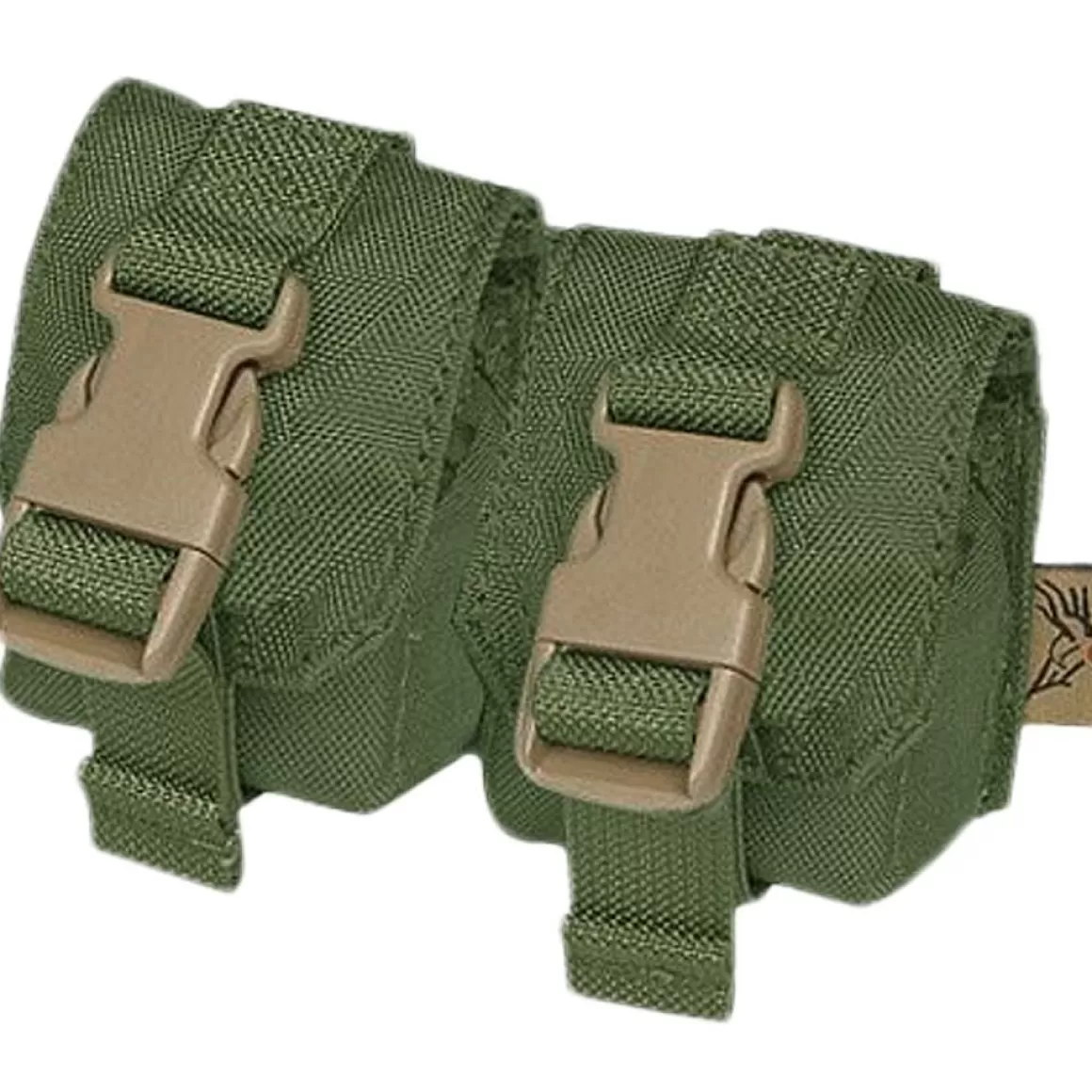 Flyye Industries Grenade Pouches>Flyye Double Fragmentation Grenade Pouch Olive Drab