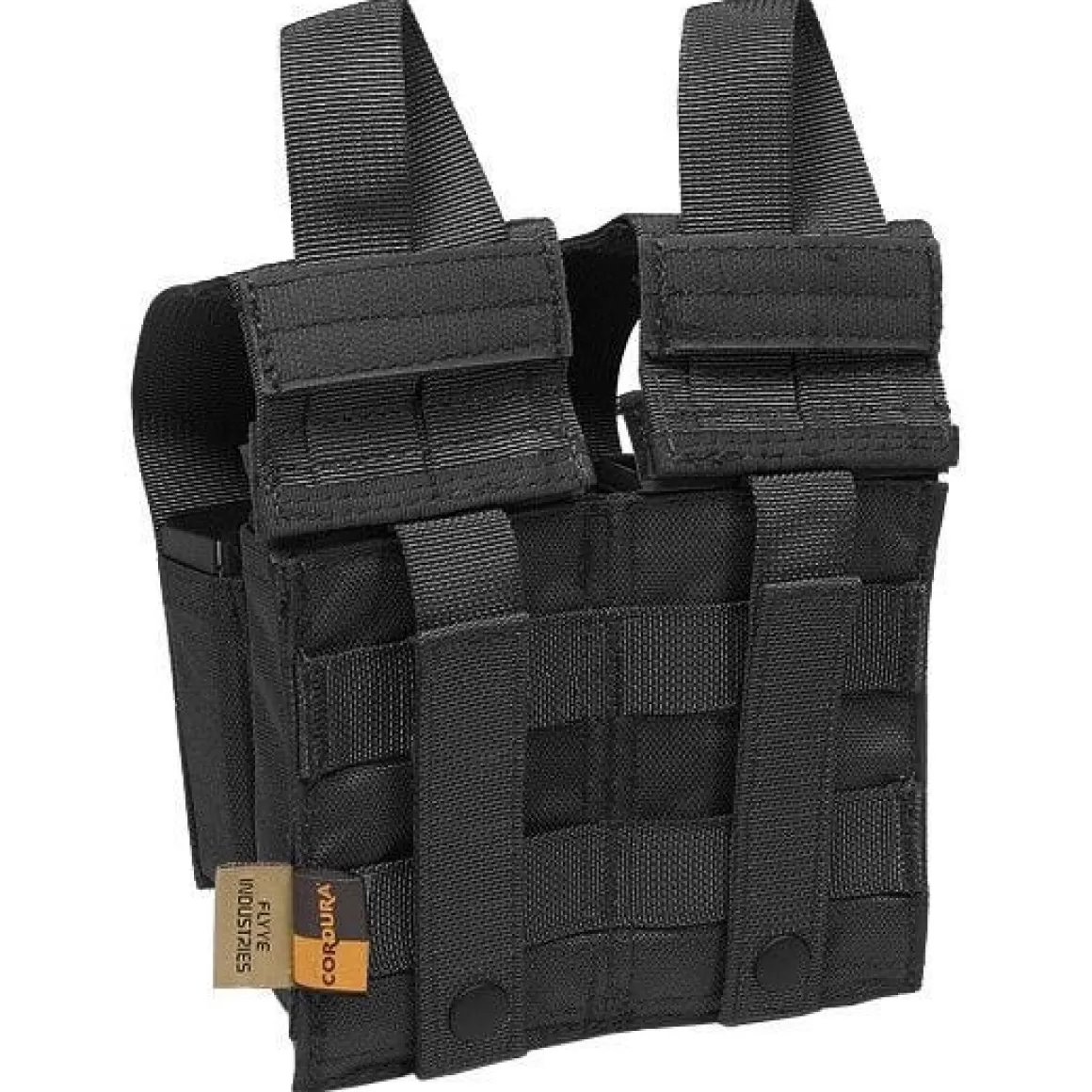 Flyye Industries Magazine Pouches>Flyye Double M4/M16 + Quad Pistol Magazine Pouch Molle Black