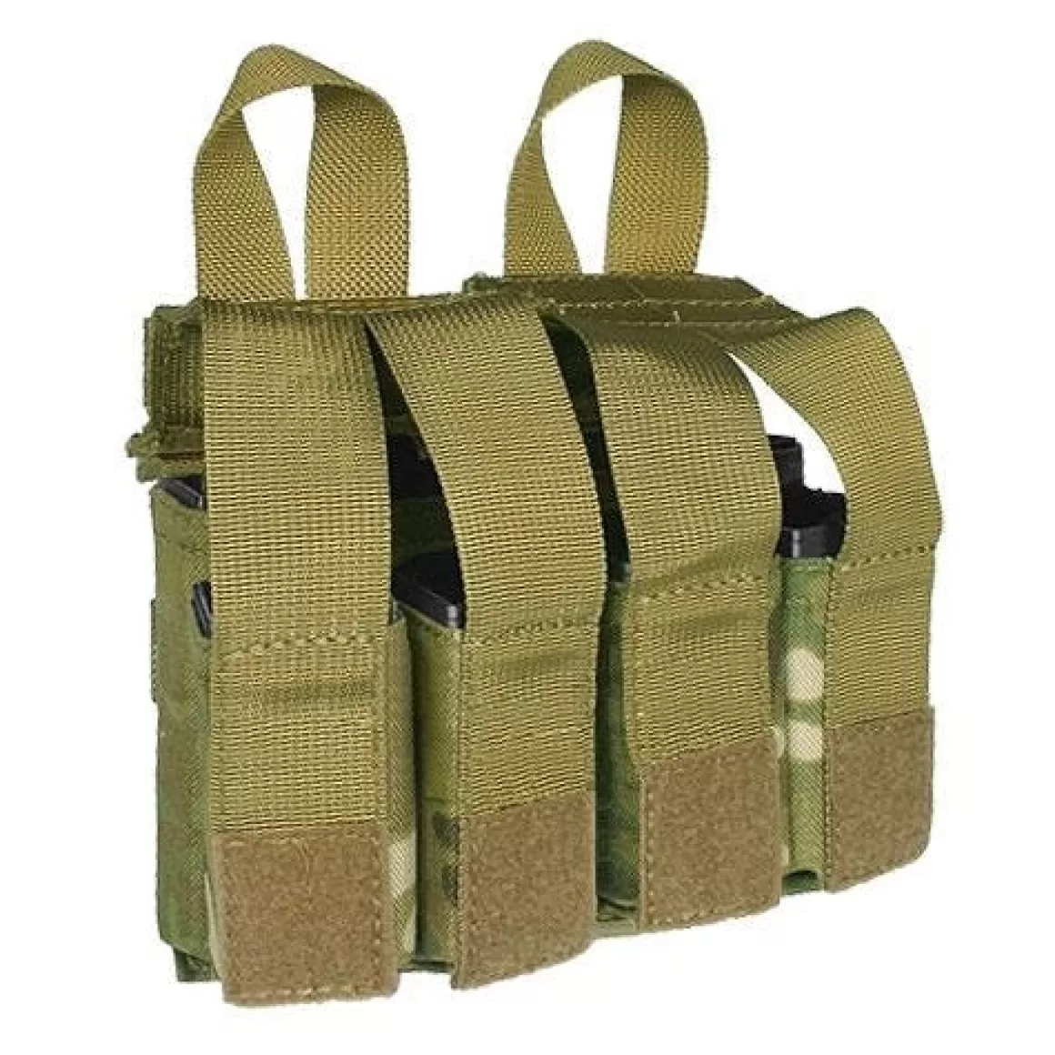 Flyye Industries Magazine Pouches>Flyye Double M4/M16 + Quad Pistol Magazine Pouch Molle Multicam