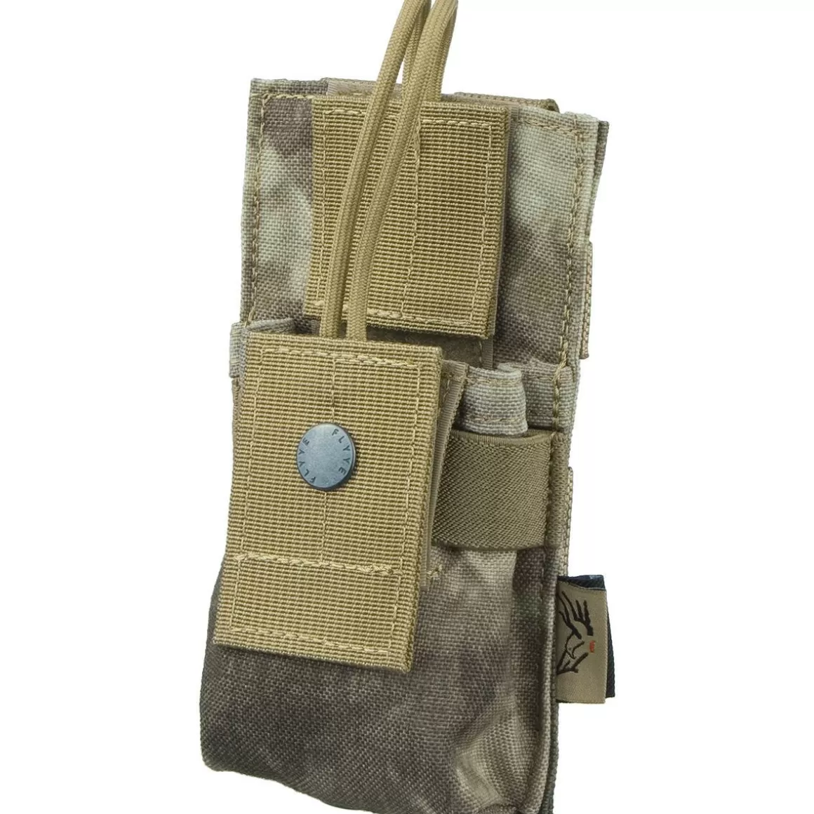 Flyye Industries Radio Pouches>Flyye Short Radio Pouch Molle A-Tacs Au