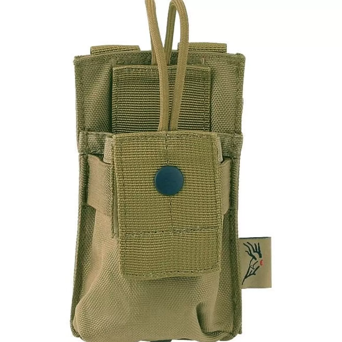 Flyye Industries Radio Pouches>Flyye Short Radio Pouch Molle Khaki