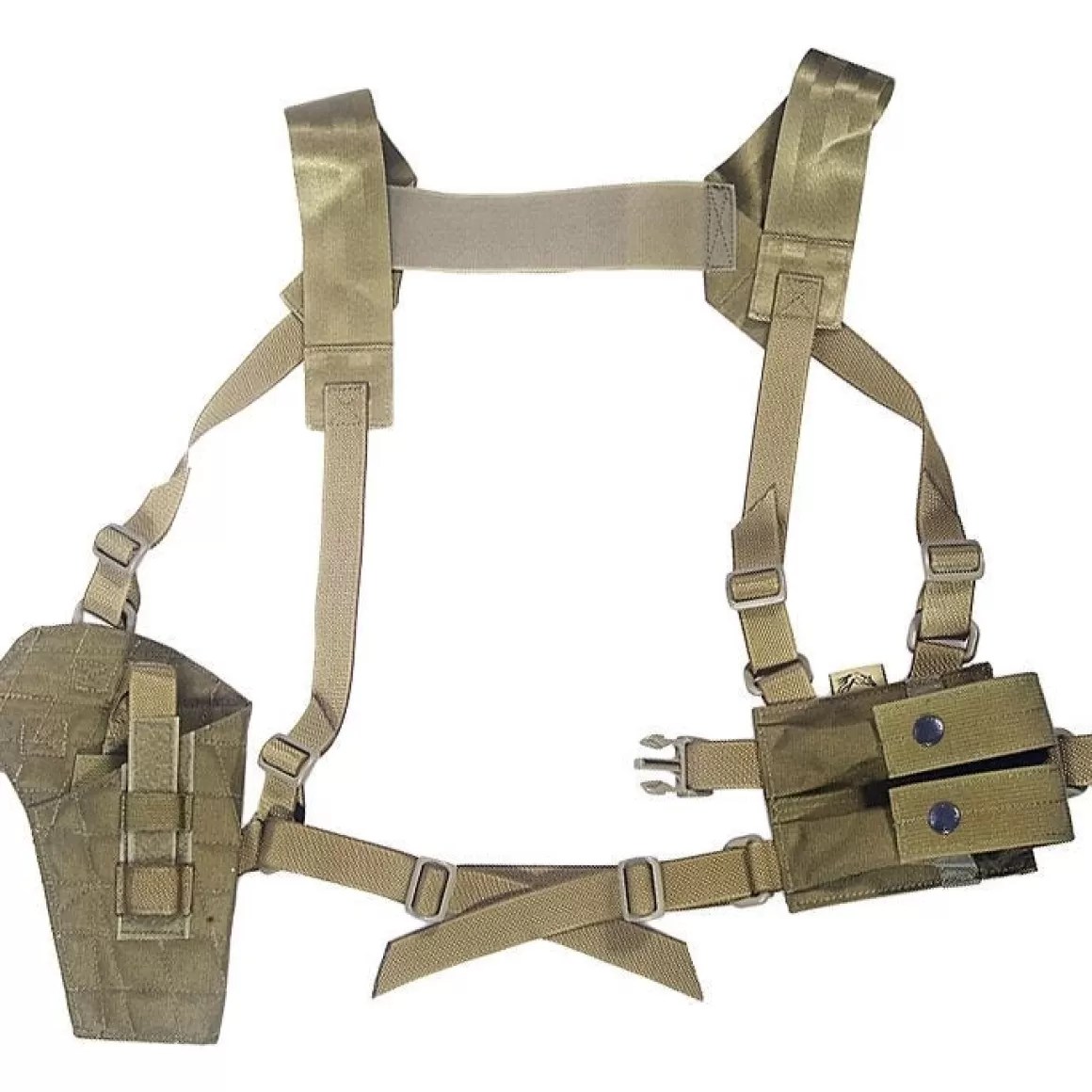 Flyye Industries Holsters>Flyye Shoulder Holster System Panel Molle Khaki