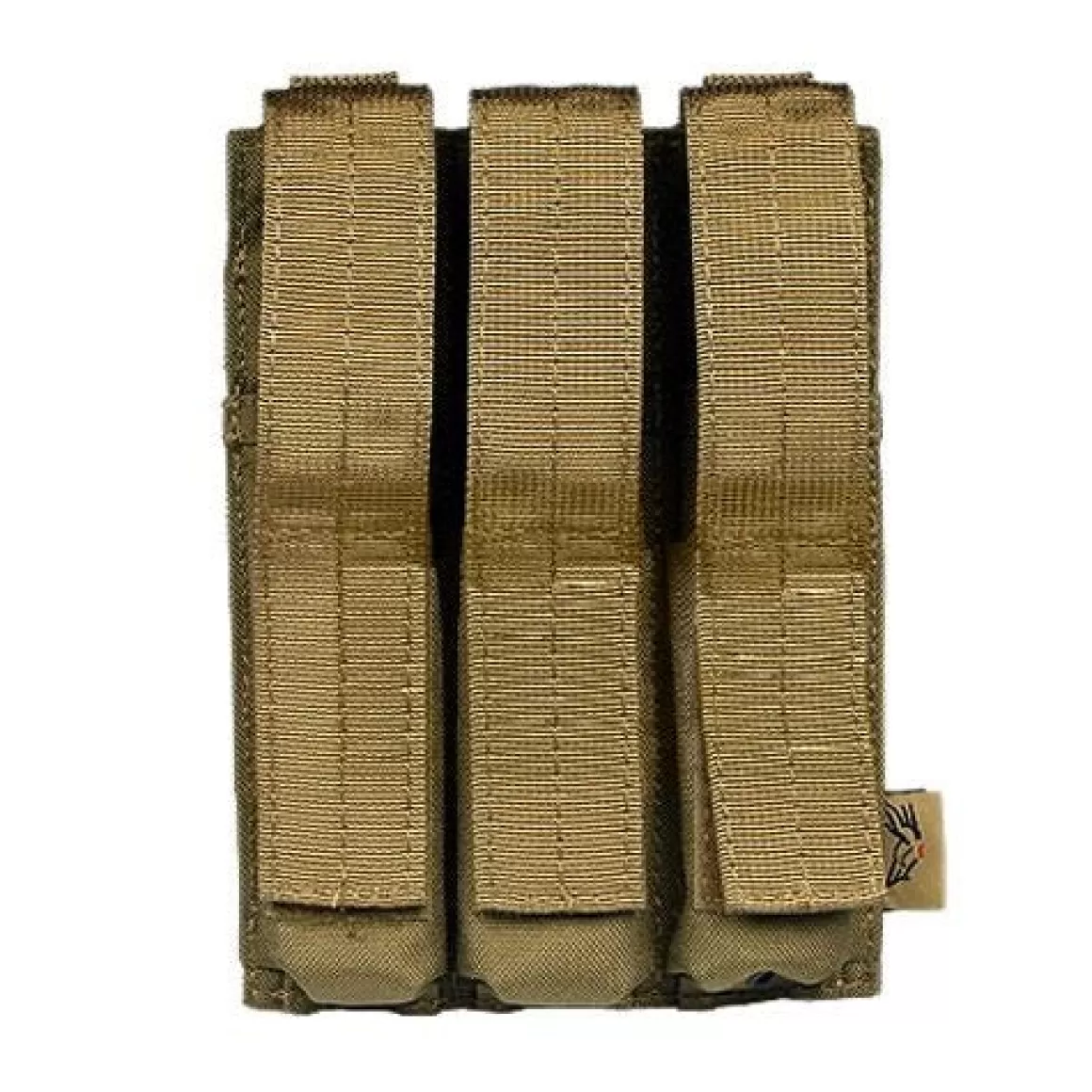 Flyye Industries Magazine Pouches>Flyye Triple Mp5 Magazine Pouch Molle Coyote Brown