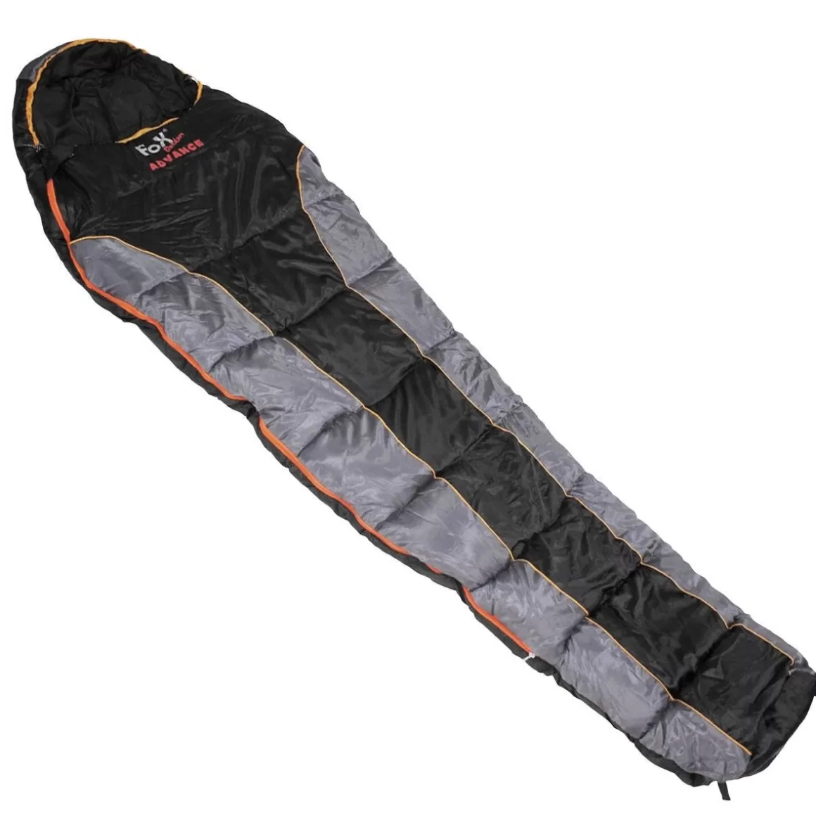 Fox Outdoor Sleeping Gear> Advance Mummy Sleeping Bag Black / Grey