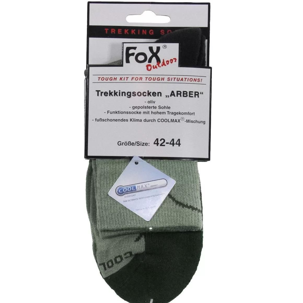 Helikon Socks>Fox Outdoor Arber Trekking Socks Olive