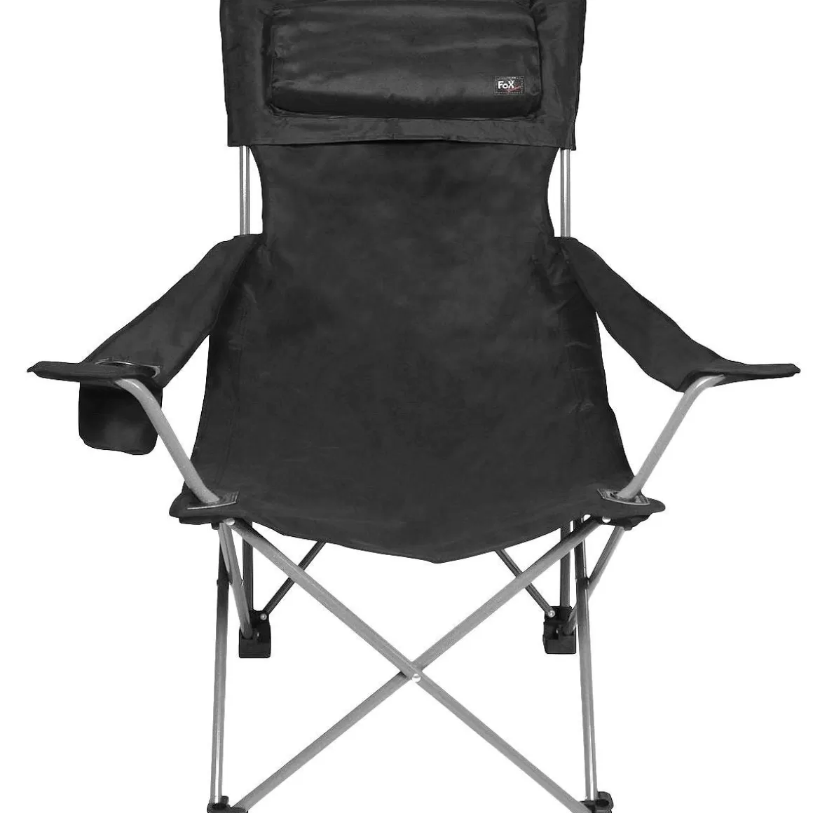 Fox Outdoor Camping Furniture> Deluxe Folding Chair Black