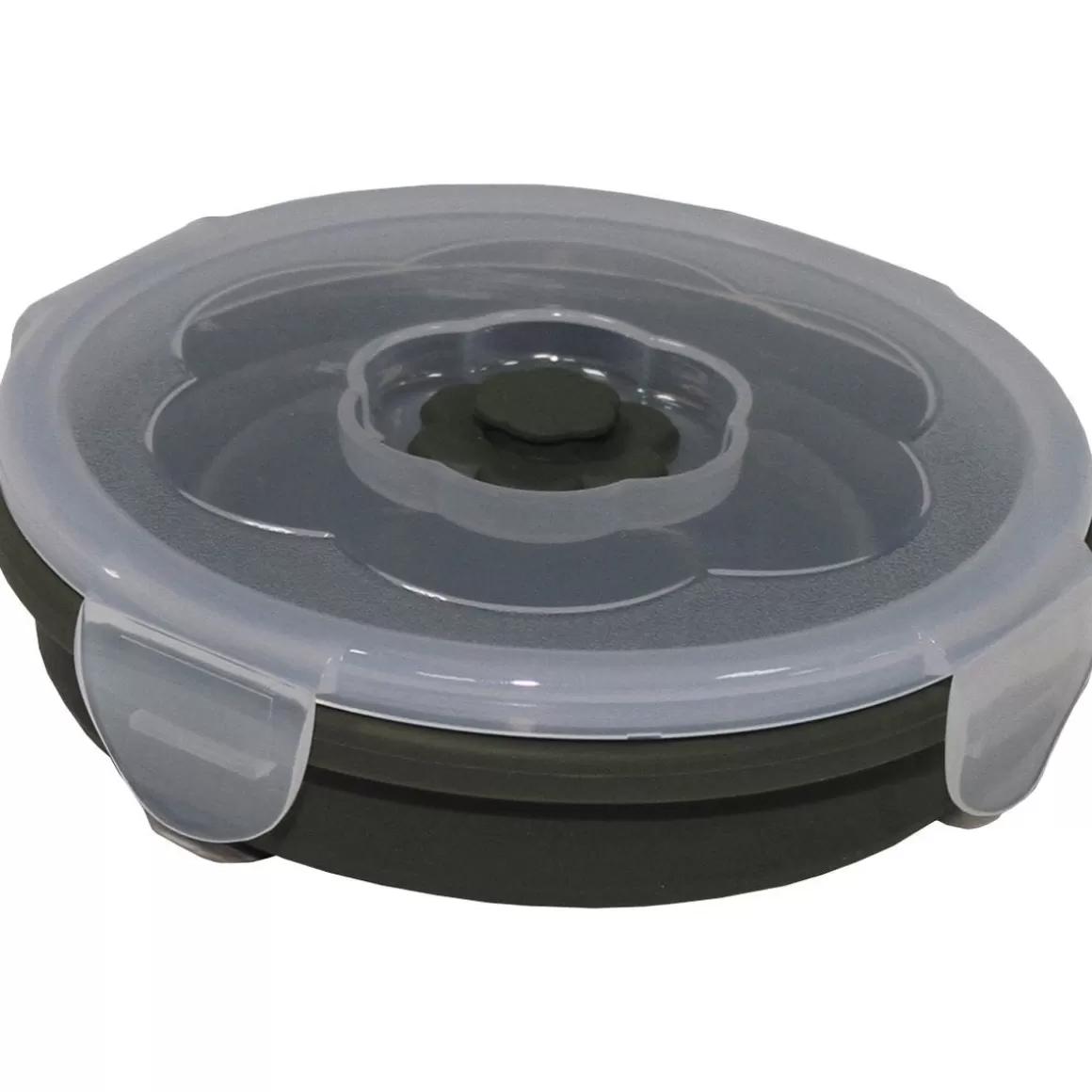Fox Outdoor Cooking & Eating> Foldable Bowl Round 540Ml Lockable Lids Od Green