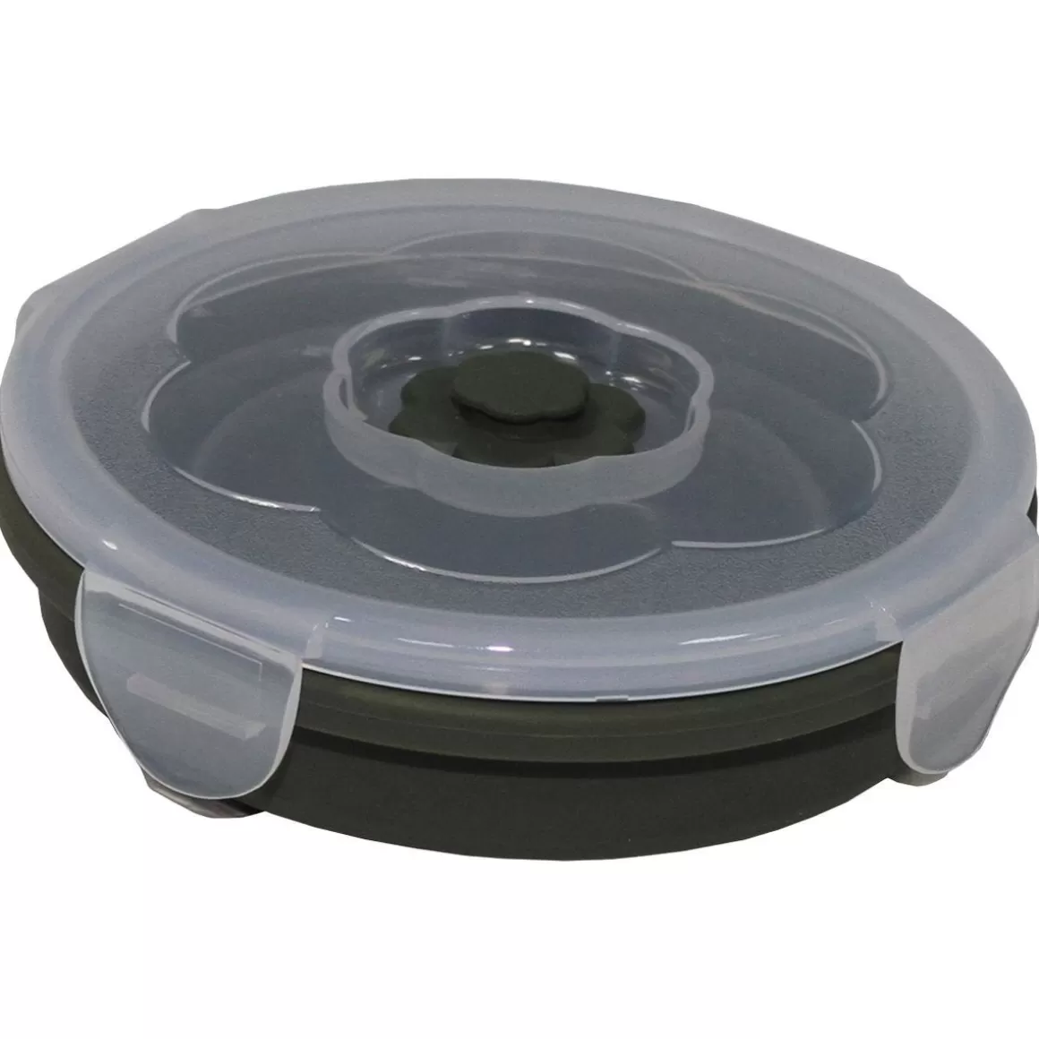 Fox Outdoor Cooking & Eating> Foldable Bowl Round 660Ml Lockable Lids Od Green