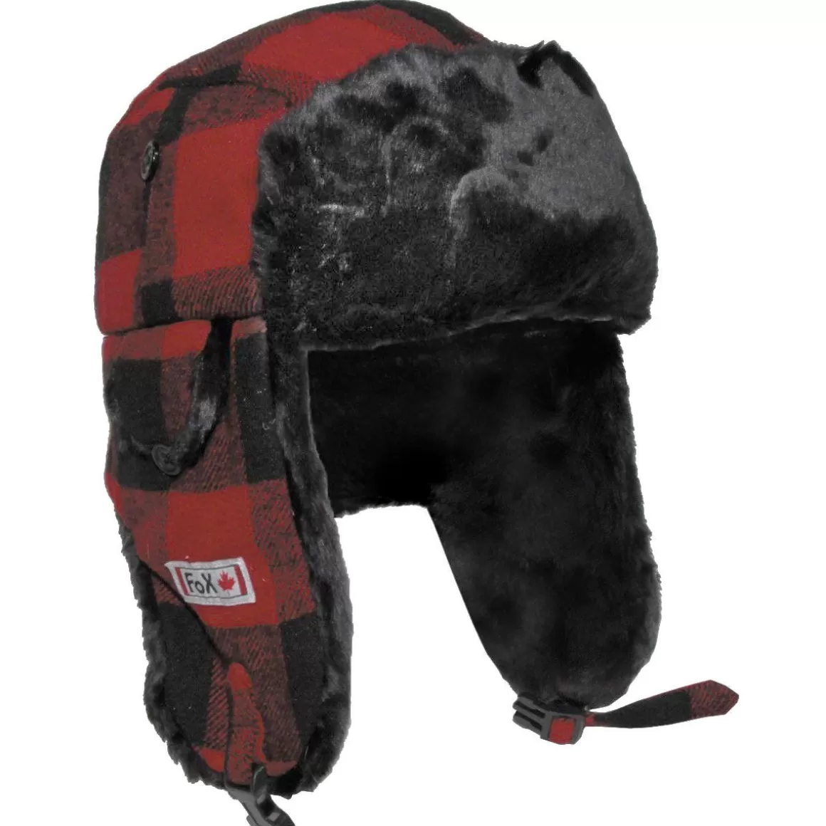 Hazard 4 Headwear>Fox Outdoor Lumberjack Fur Hat Red / Black