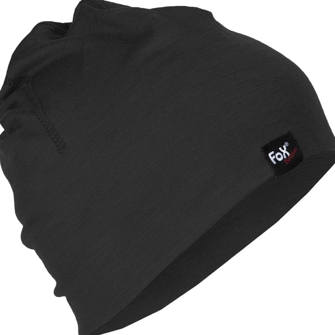 Direct Action Headwear>Fox Outdoor Merino Lite Beanie Black