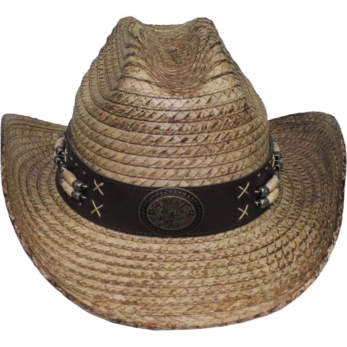 Wisport Headwear>Fox Outdoor Straw Hat Arizona Brown