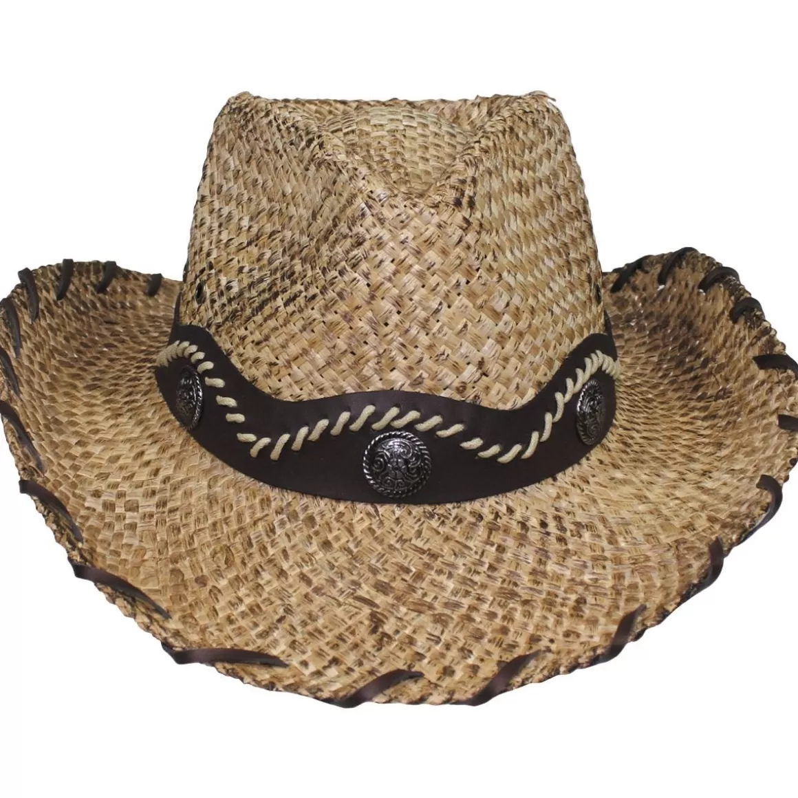 Highlander Headwear>Fox Outdoor Straw Hat Nevada Brown