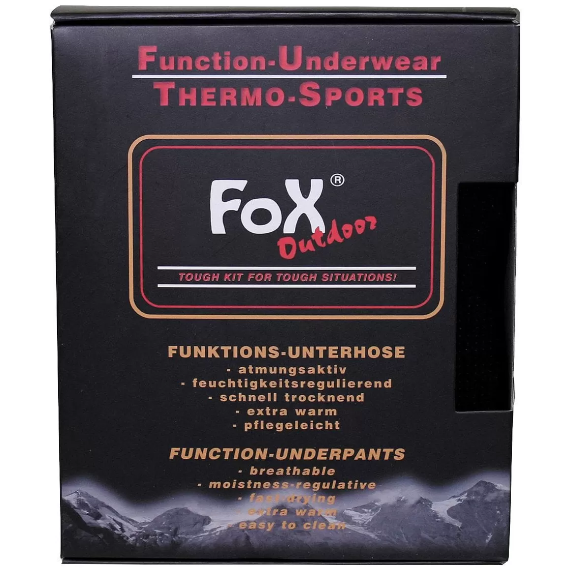 Maxpedition Base Layers>Fox Outdoor Thermo-Functional Underpants Black