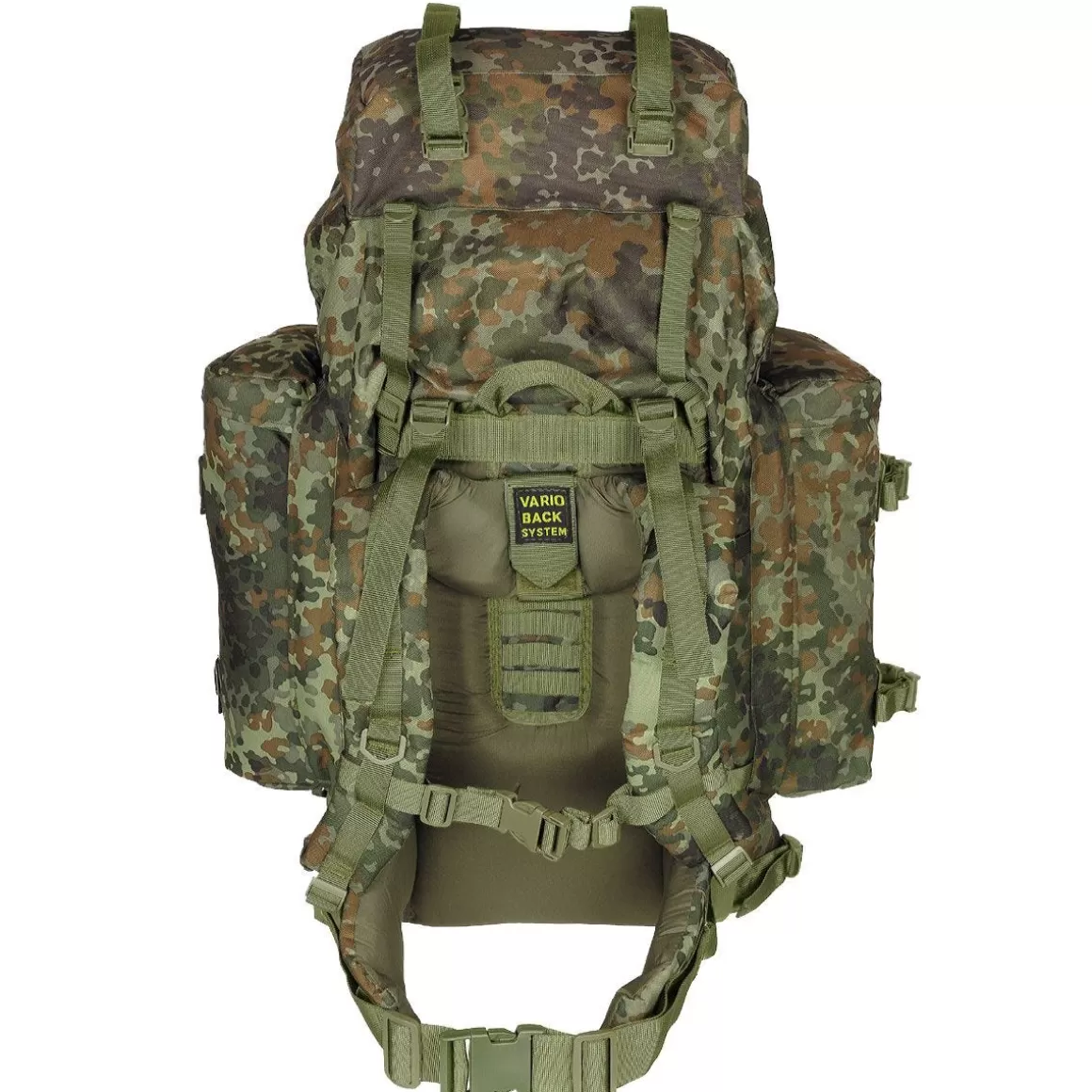 MFH Bergens & Patrol Packs>German Army Mountain Bergen 80L Flecktarn