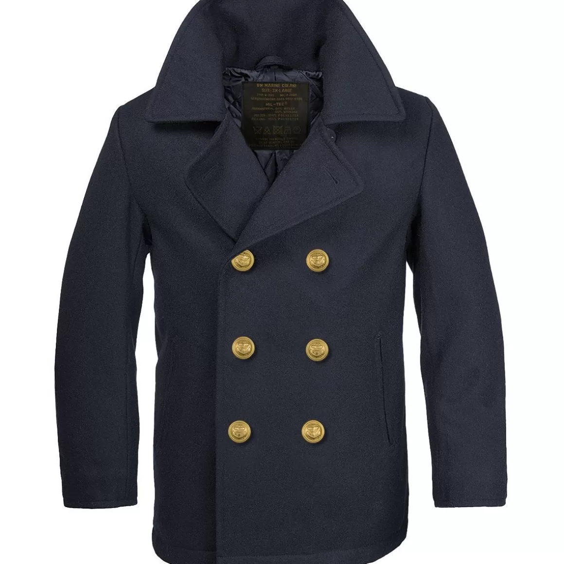 Mil-Tec Jackets & Coats>German Marine Colani Pea Coat Navy