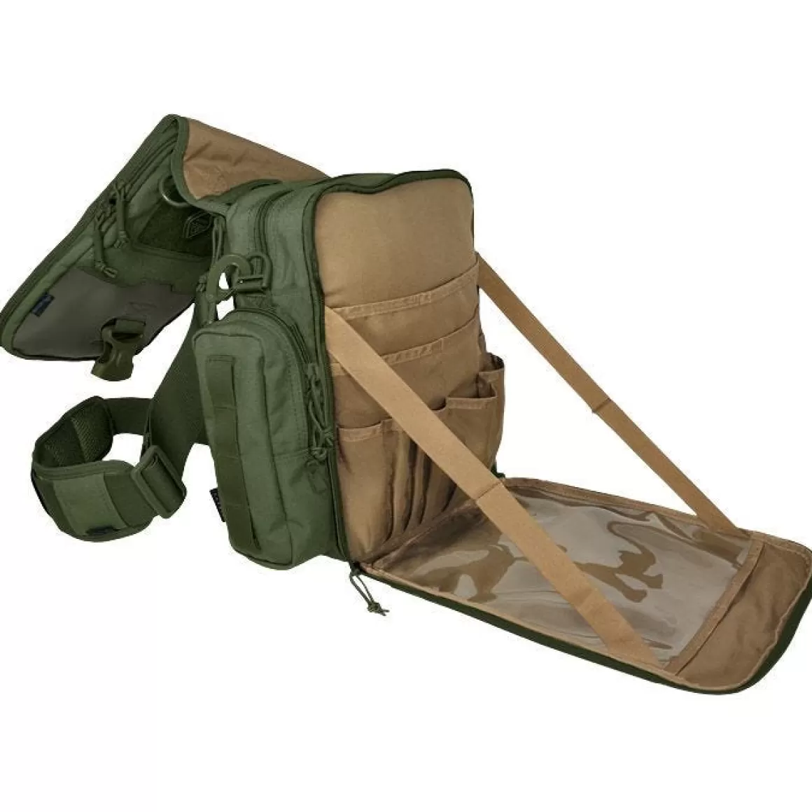 Hazard 4 Waist Packs> Kato Tablet Netbook Mini-Messenger Shoulder Bag Olive Drab