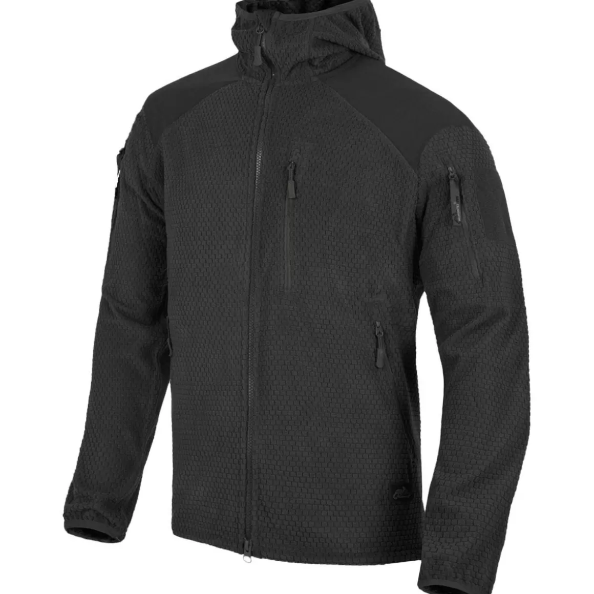 Viper Fleeces>Helikon Alpha Hoodie Jacket Grid Fleece Black