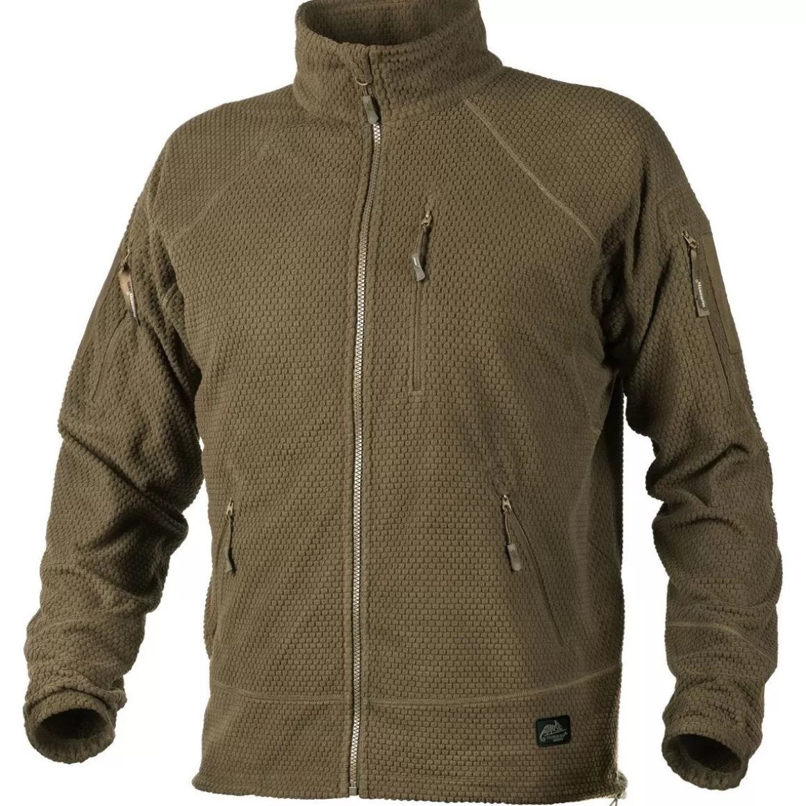 Mil-Tec Fleeces>Helikon Alpha Tactical Grid Fleece Jacket Coyote