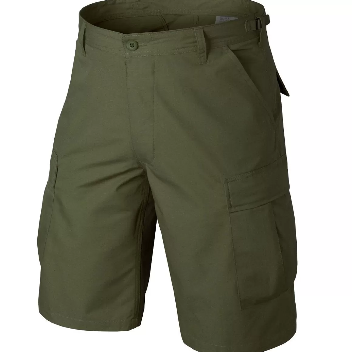 Helikon Shorts> Bdu Shorts Polycotton Ripstop Olive Green