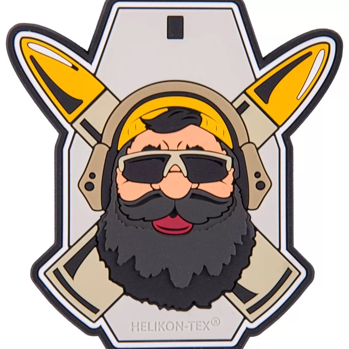 Helikon Badges & Patches> Beardman Range Patch Grey